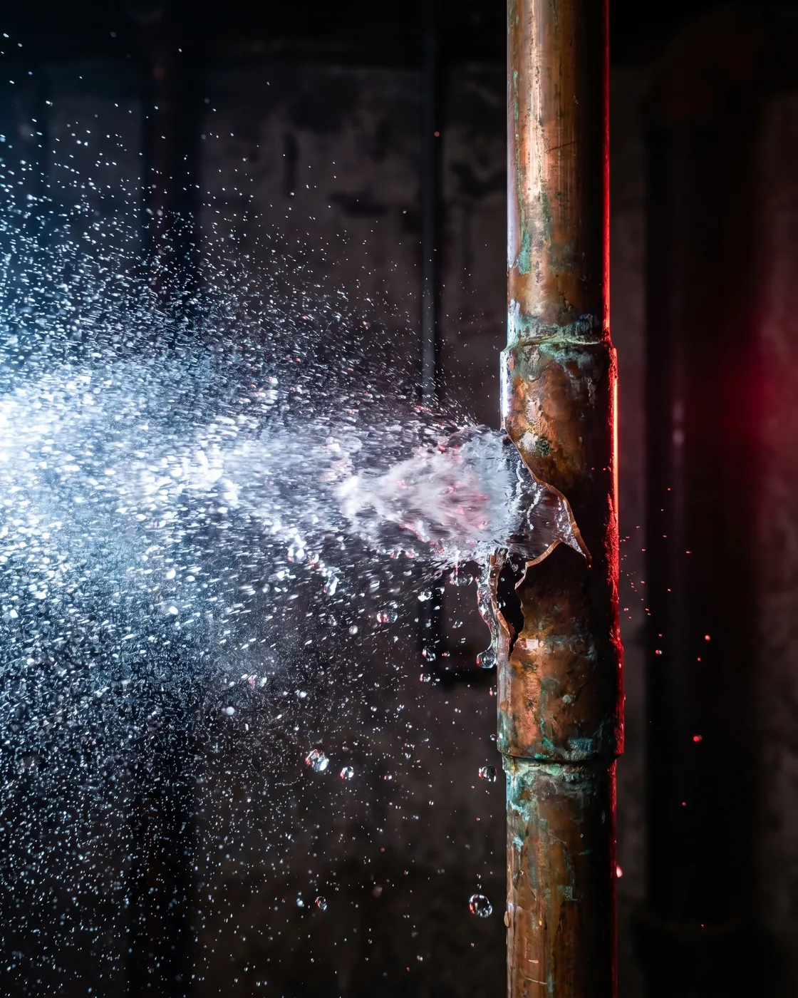 Pęknięta rura pod ciśnieniem — awaria hydrauliczna w Poznaniu